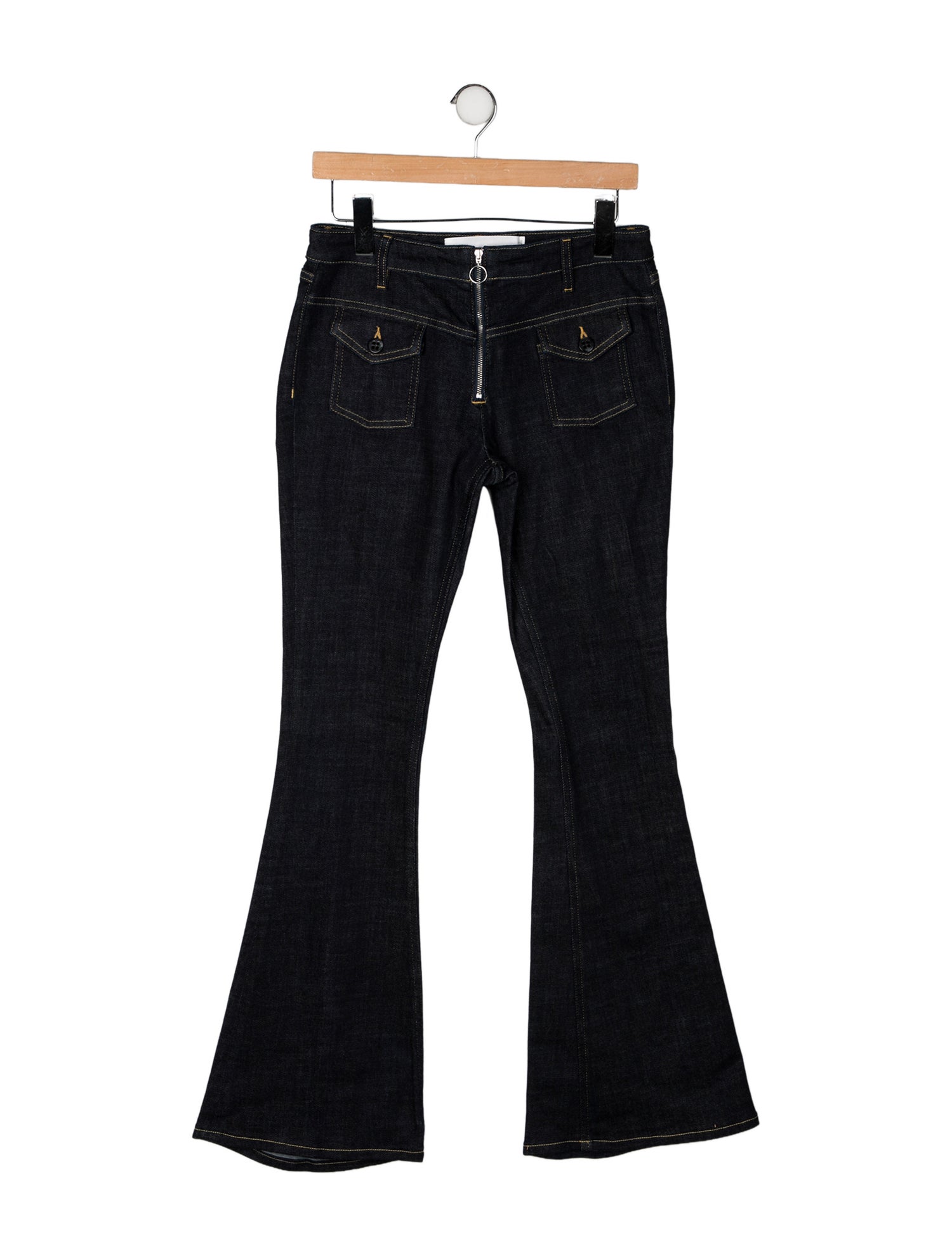 Victoria Victoria Beckham Mid-Rise Wide Leg Jeans