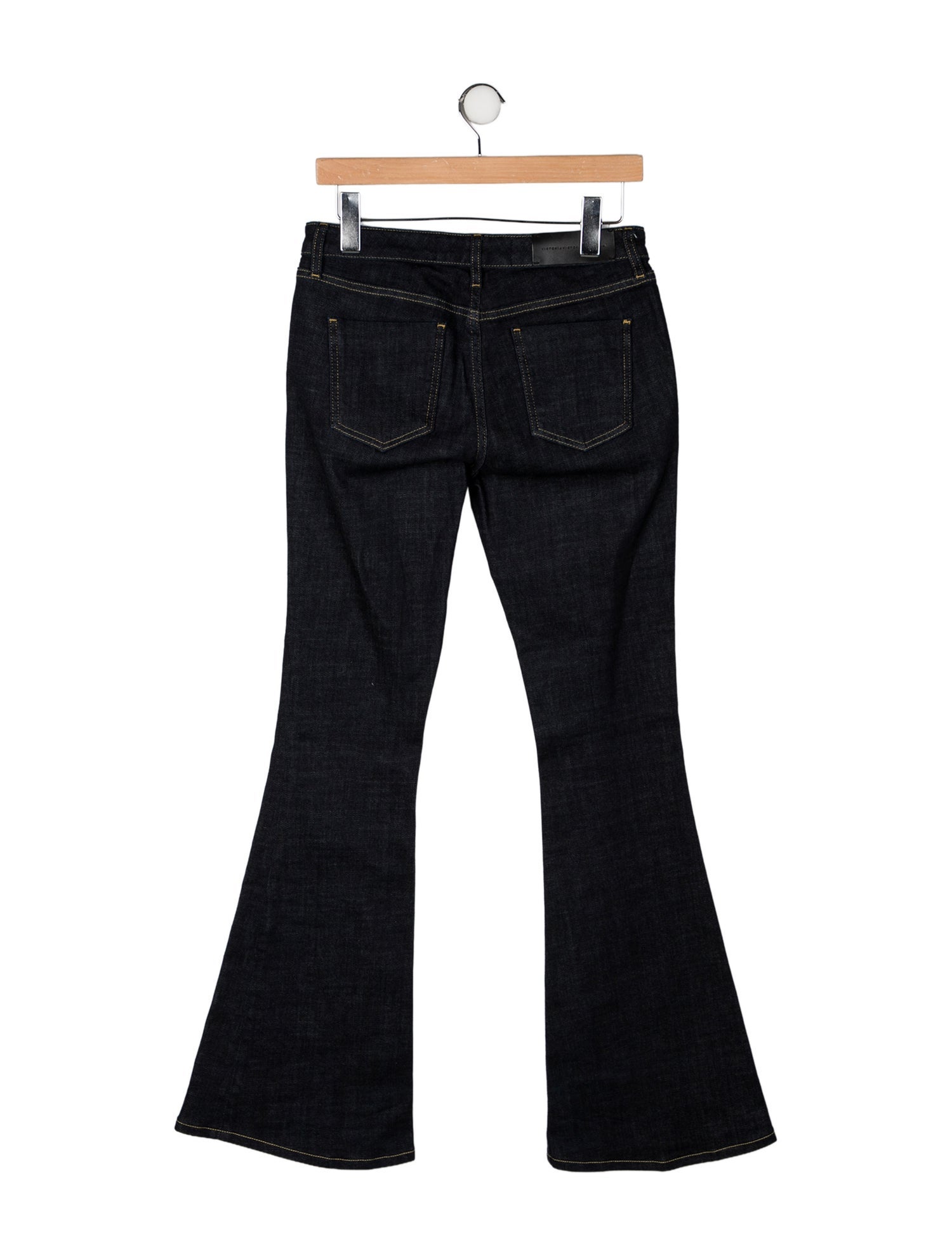 Victoria Victoria Beckham Mid-Rise Wide Leg Jeans