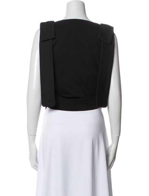 Victoria Victoria Beckham Bateau Neckline Sleeveless Crop Top