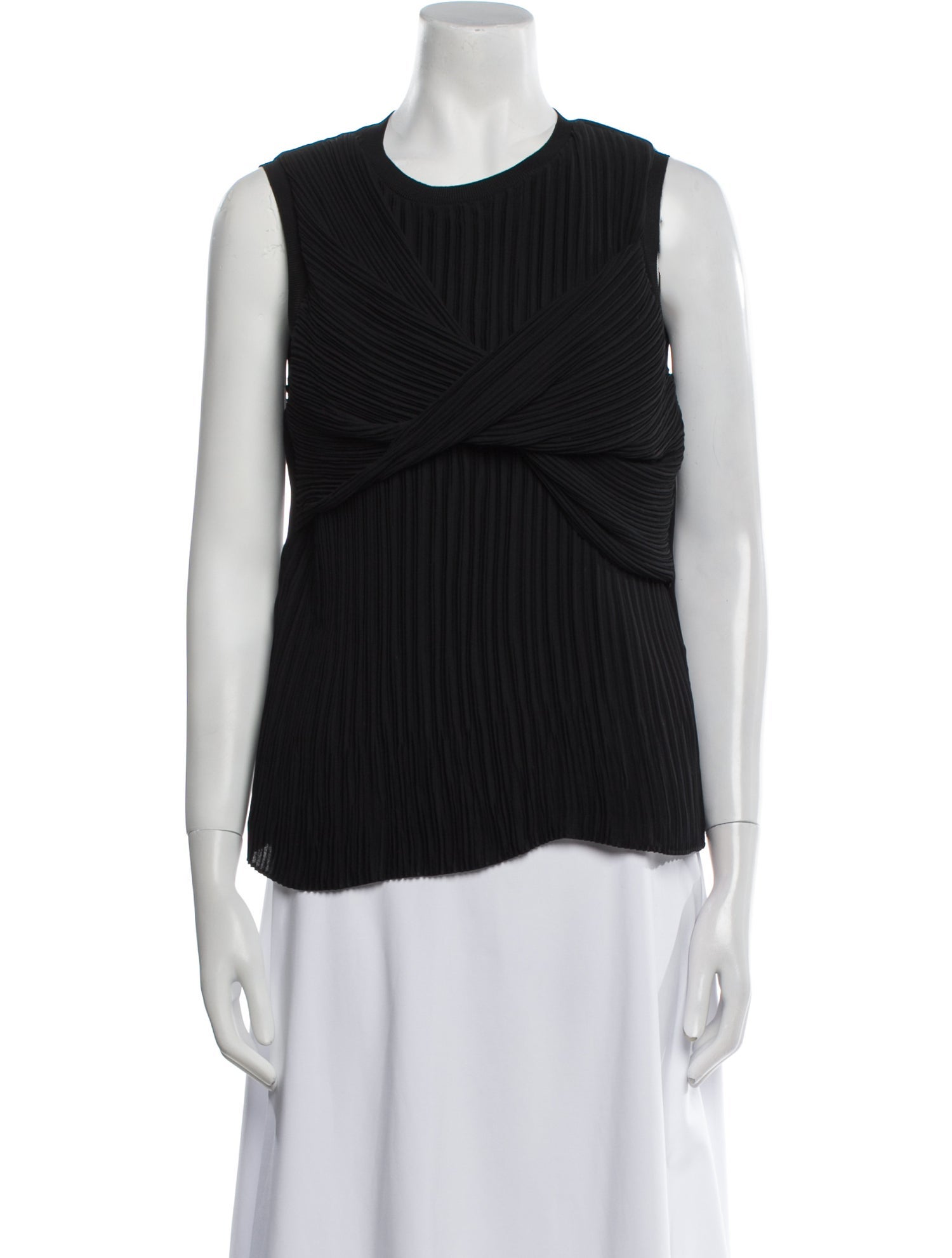 Victoria Victoria Beckham Crew Neck Sleeveless Top