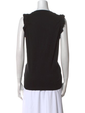 Victoria Victoria Beckham Crew Neck Short Sleeve Tank Top