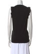 Victoria Victoria Beckham Crew Neck Short Sleeve Tank Top