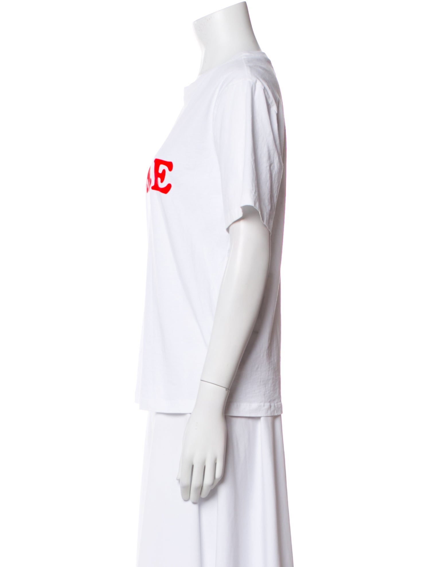 Victoria Victoria Beckham Graphic Print Crew Neck T-Shirt