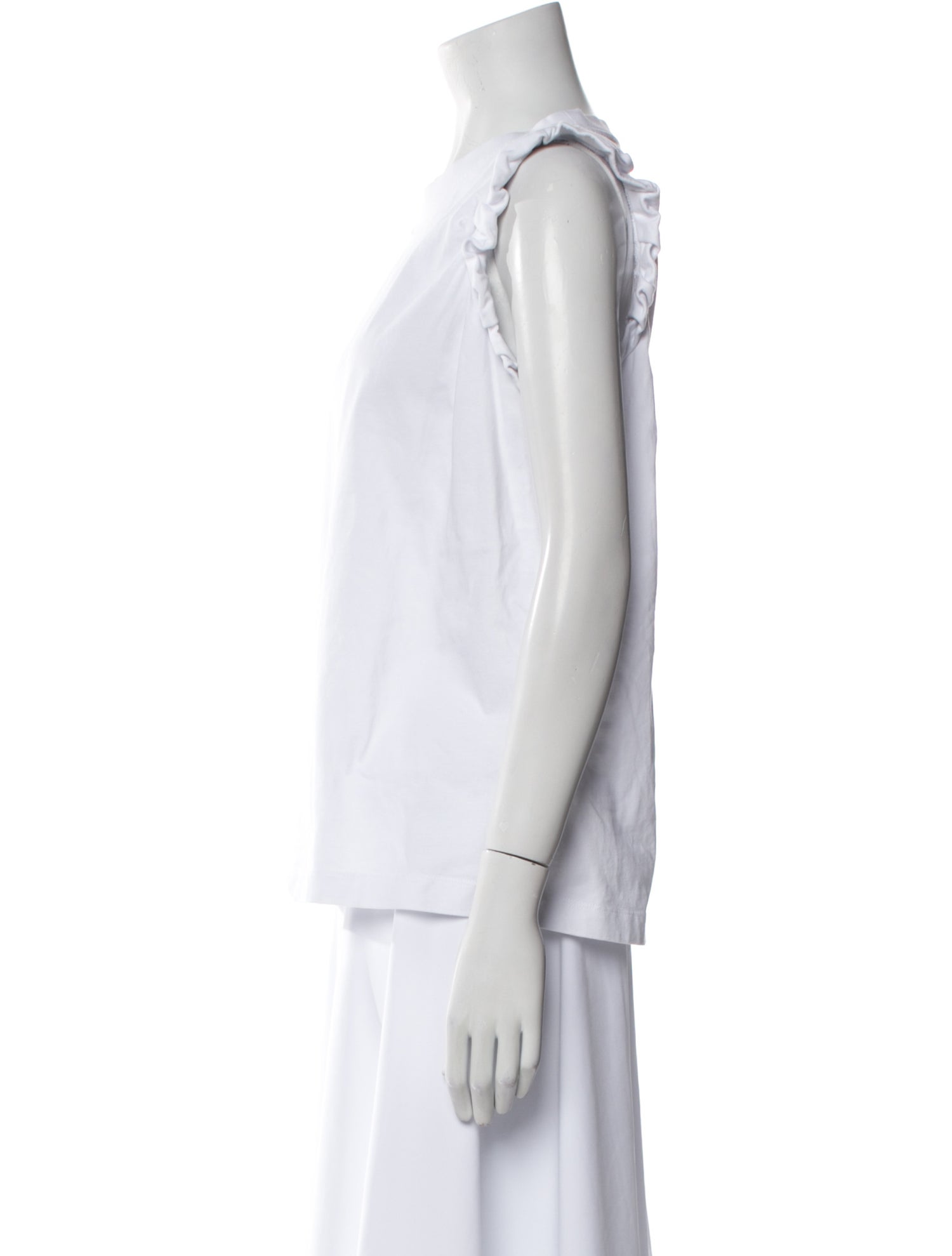 Victoria Victoria Beckham Bateau Neckline Sleeveless Top