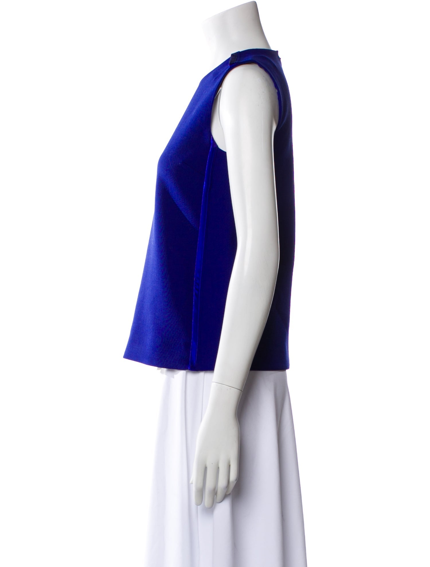 Victoria Victoria Beckham Crew Neck Sleeveless Top