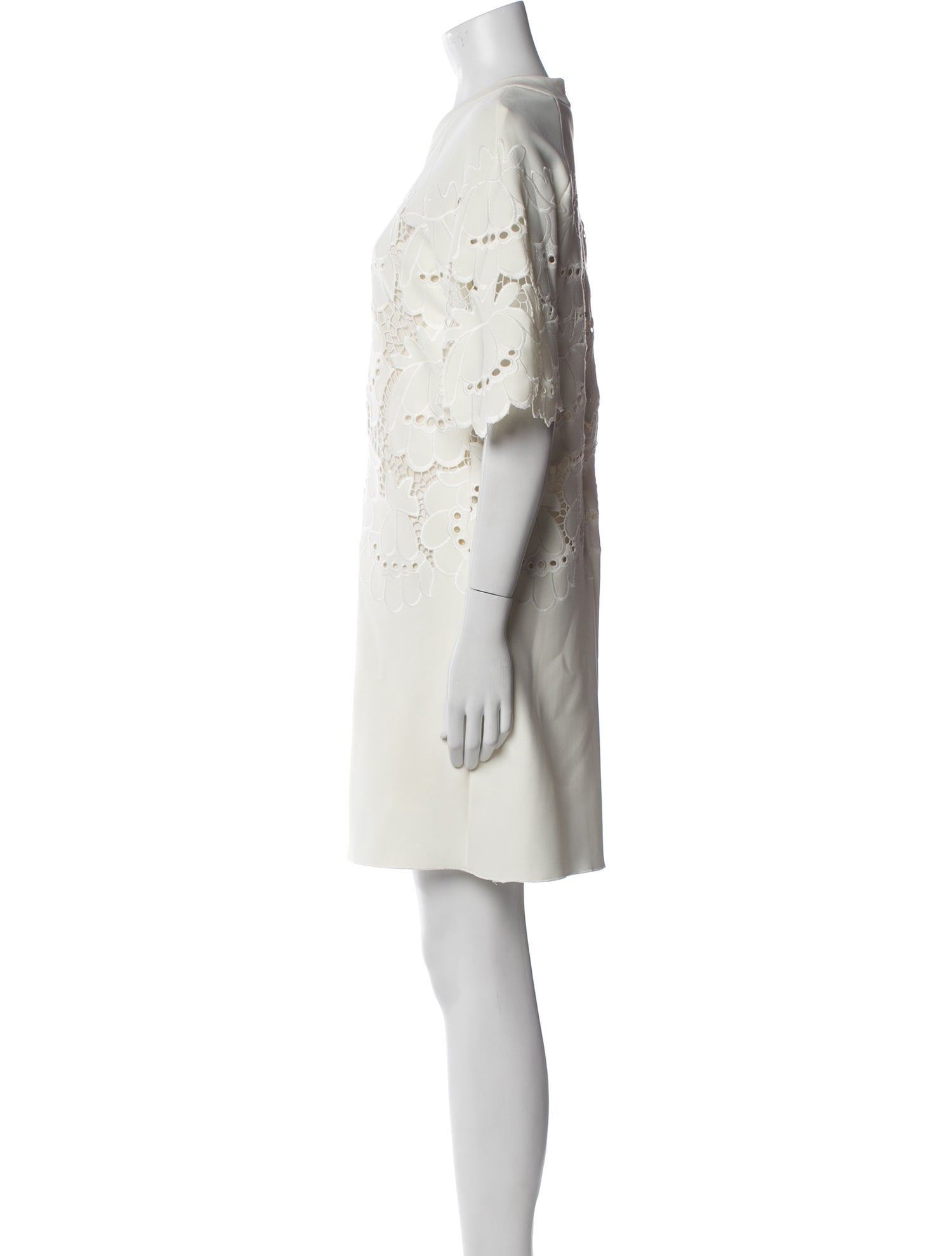 Victoria Victoria Beckham Crew Neck Mini Dress