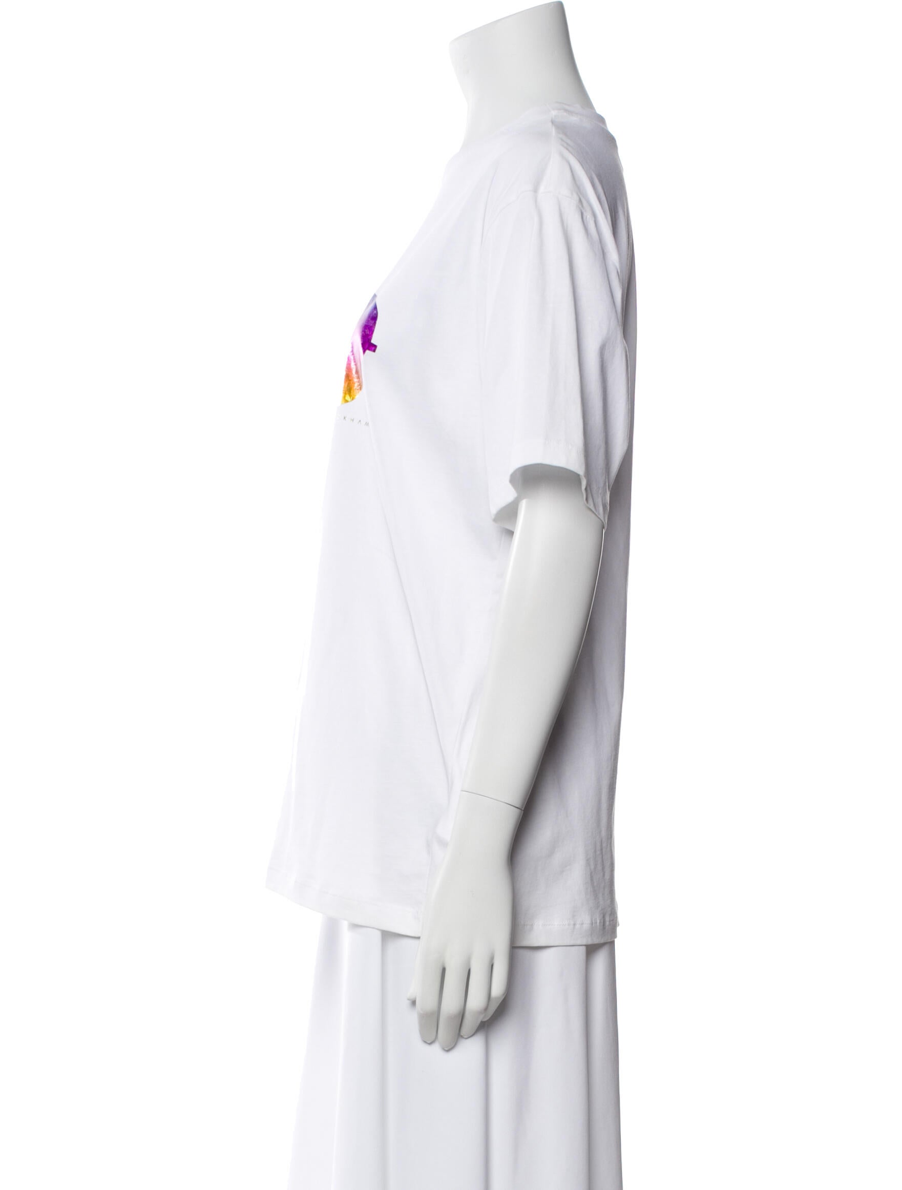 Victoria Victoria Beckham Graphic Print Crew Neck T-Shirt