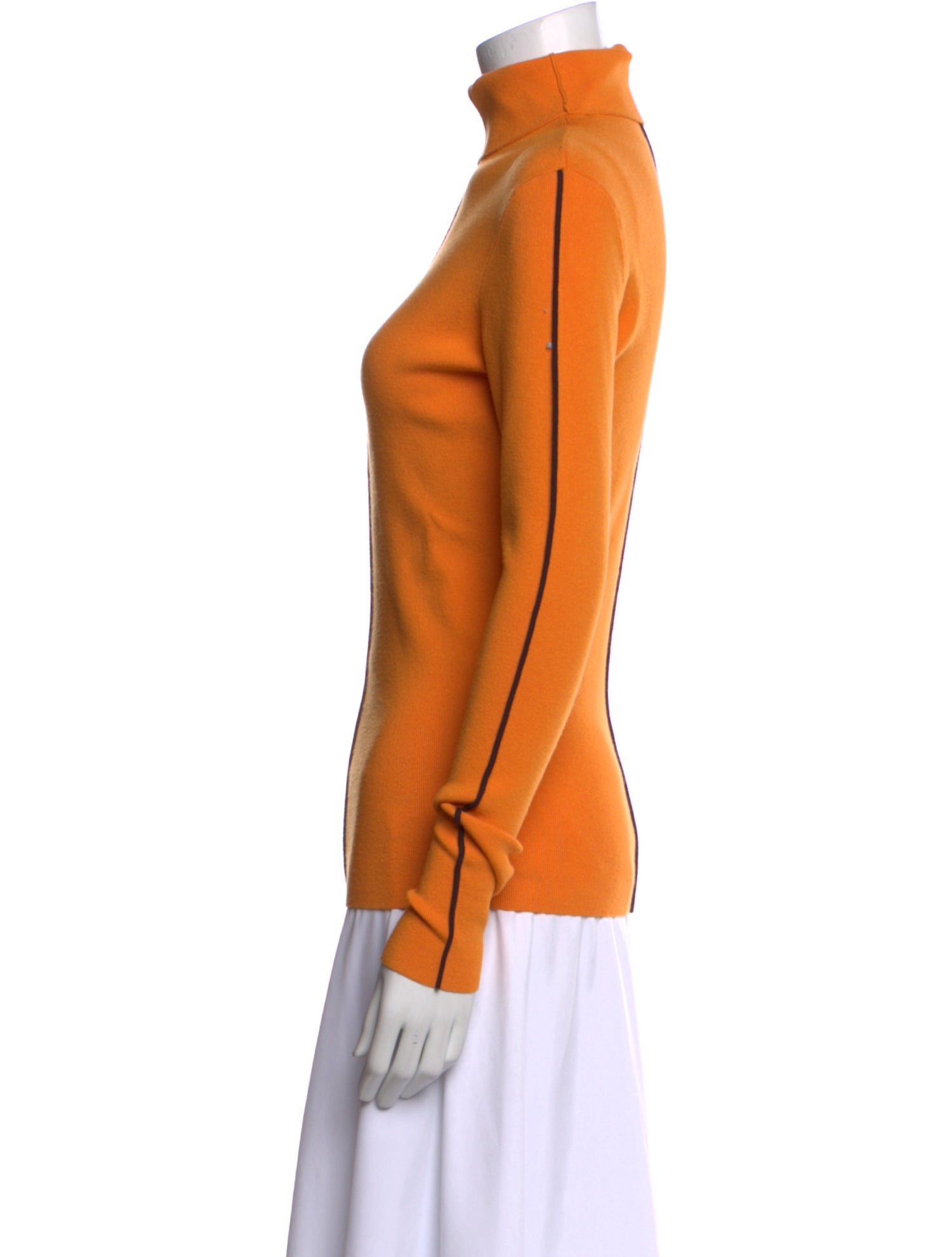 Victoria Victoria Beckham Mock Neck Long Sleeve Sweatshirt