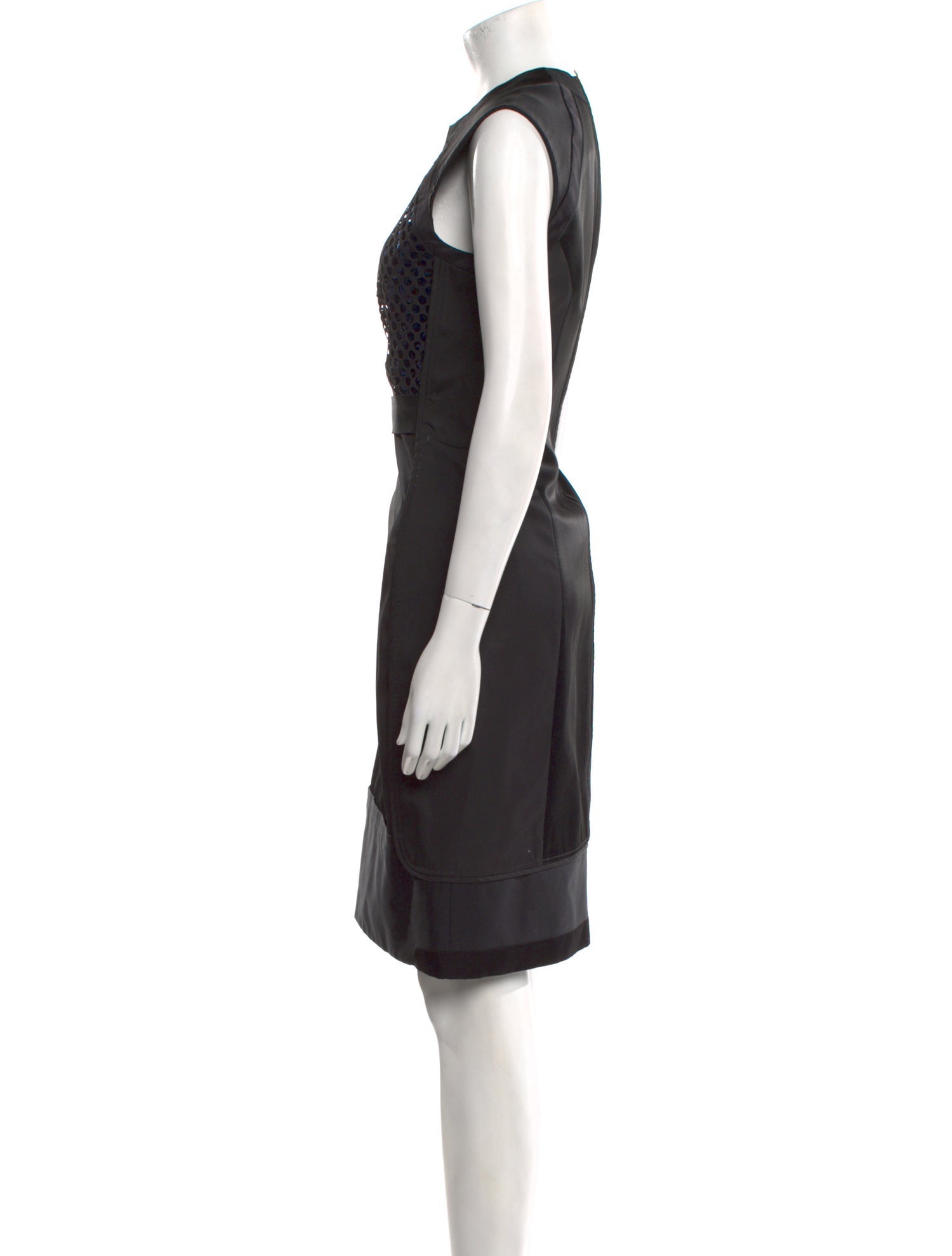 Victoria Victoria Beckham Crew Neck Knee-Length Dress