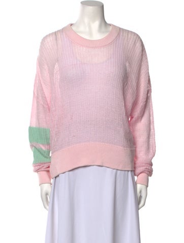 Valentine Witmeur Lab Knitwear Linen Scoop Neck Sweater One Size