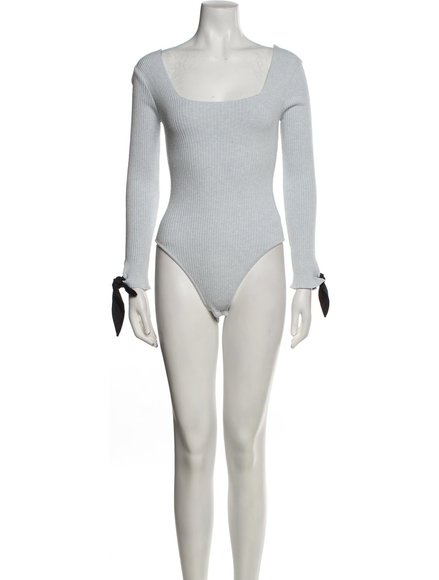 Valentine Witmeur Lab Square Neckline Long Sleeve Bodysuit