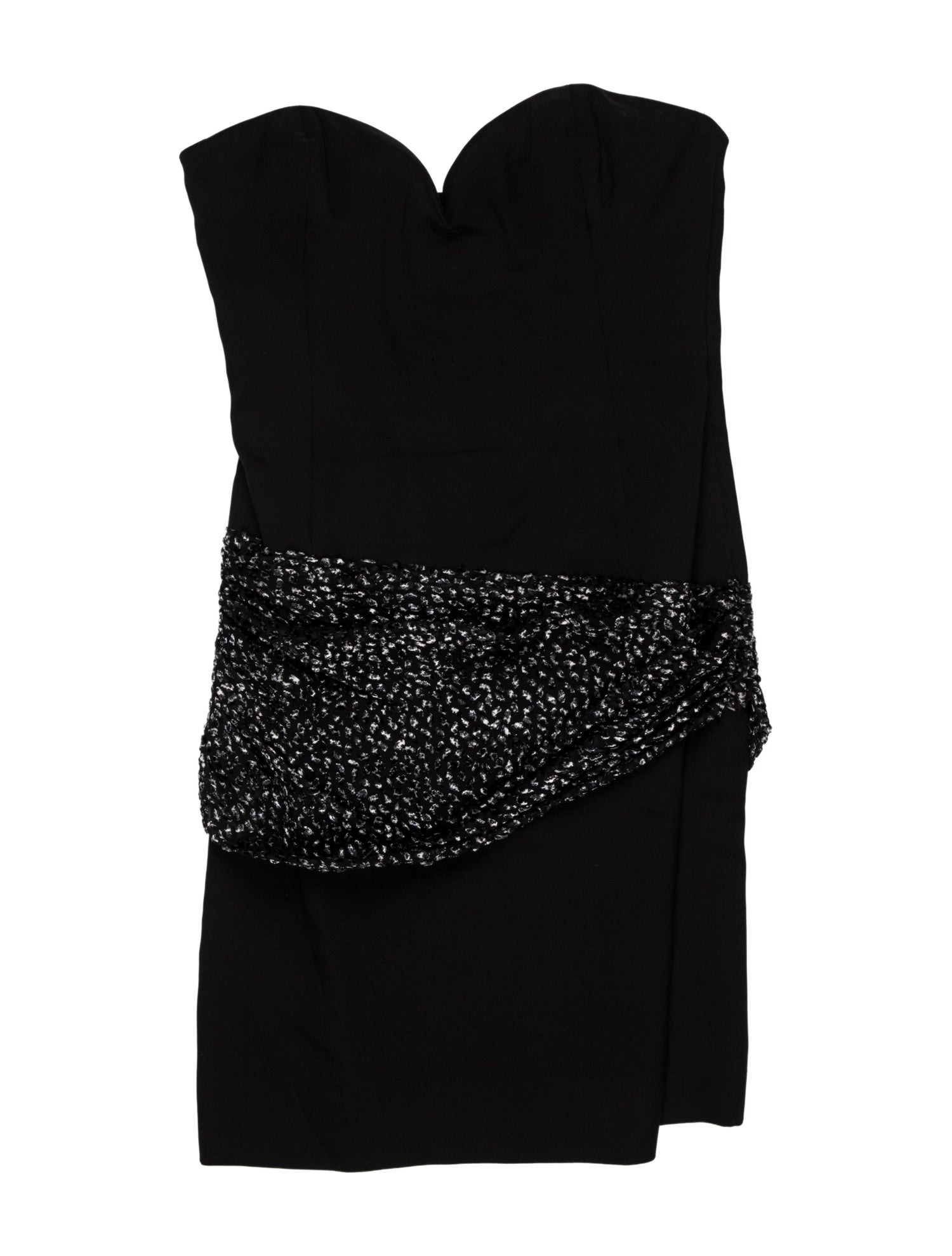 Vicky Tiel Strapless Mini Dress