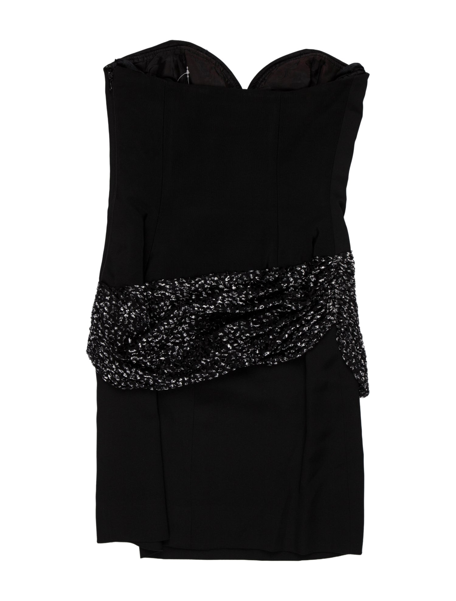 Vicky Tiel Strapless Mini Dress