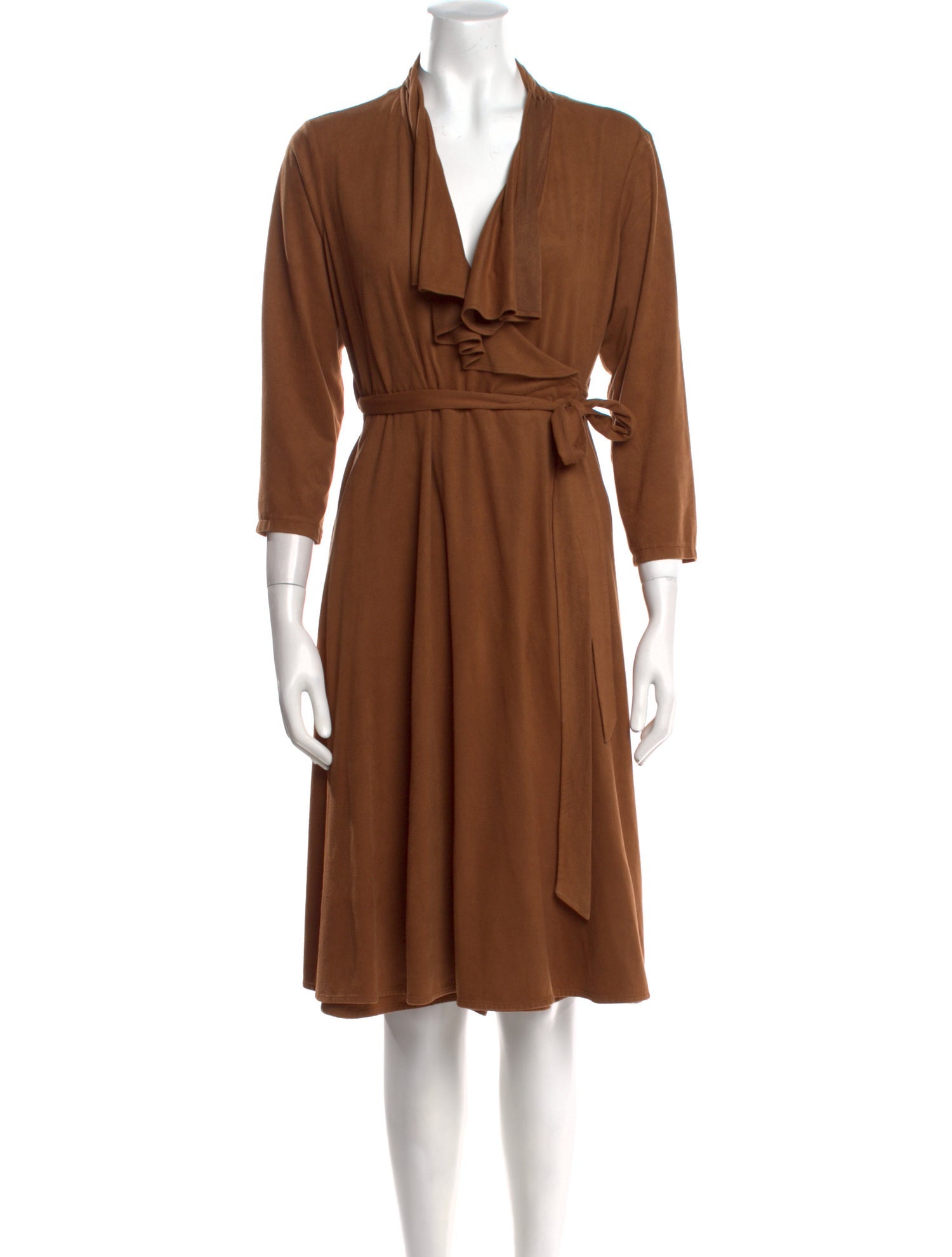 Vicky Tiel V-Neck Midi Length Dress