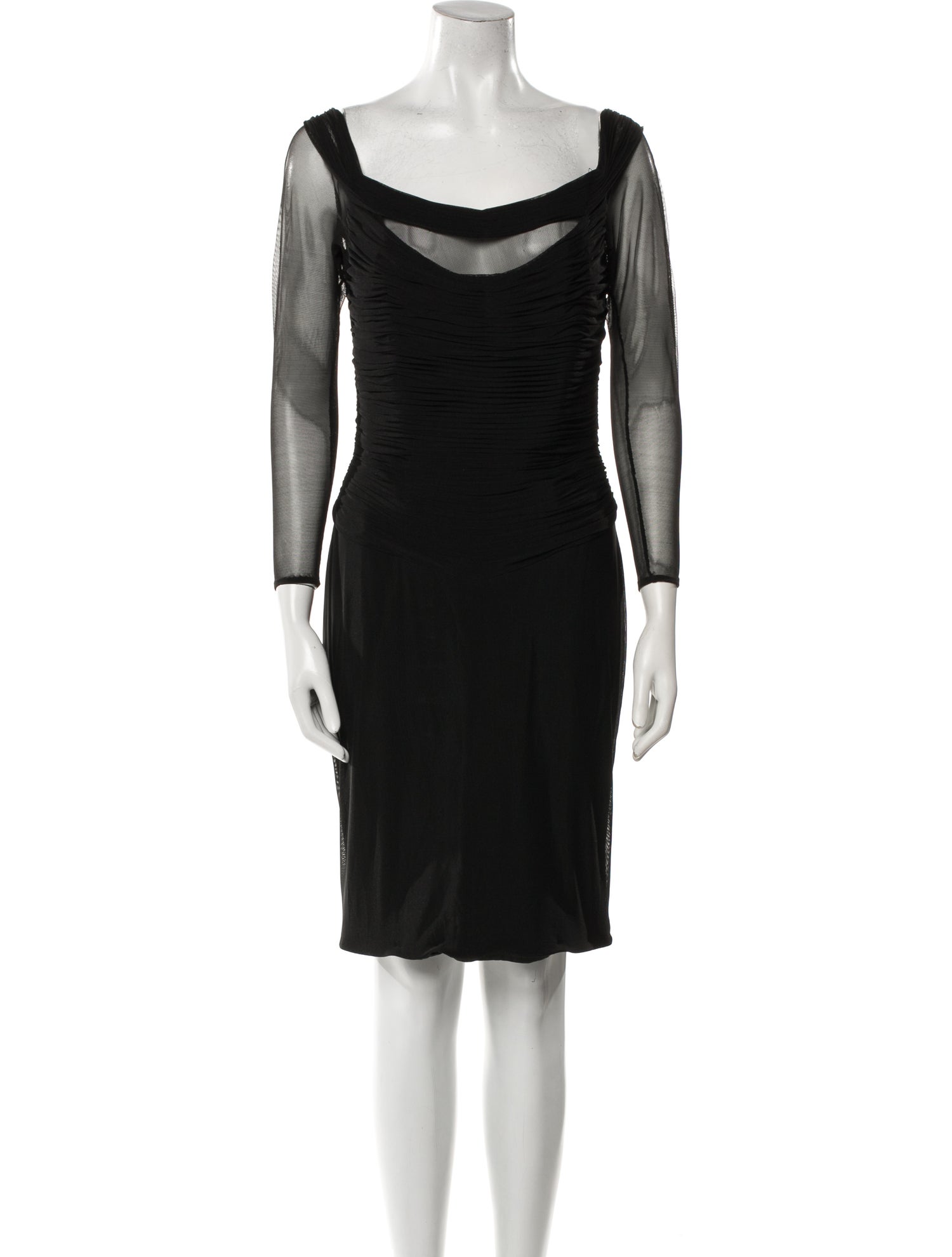 Vicky Tiel Cowl Neck Mini Dress