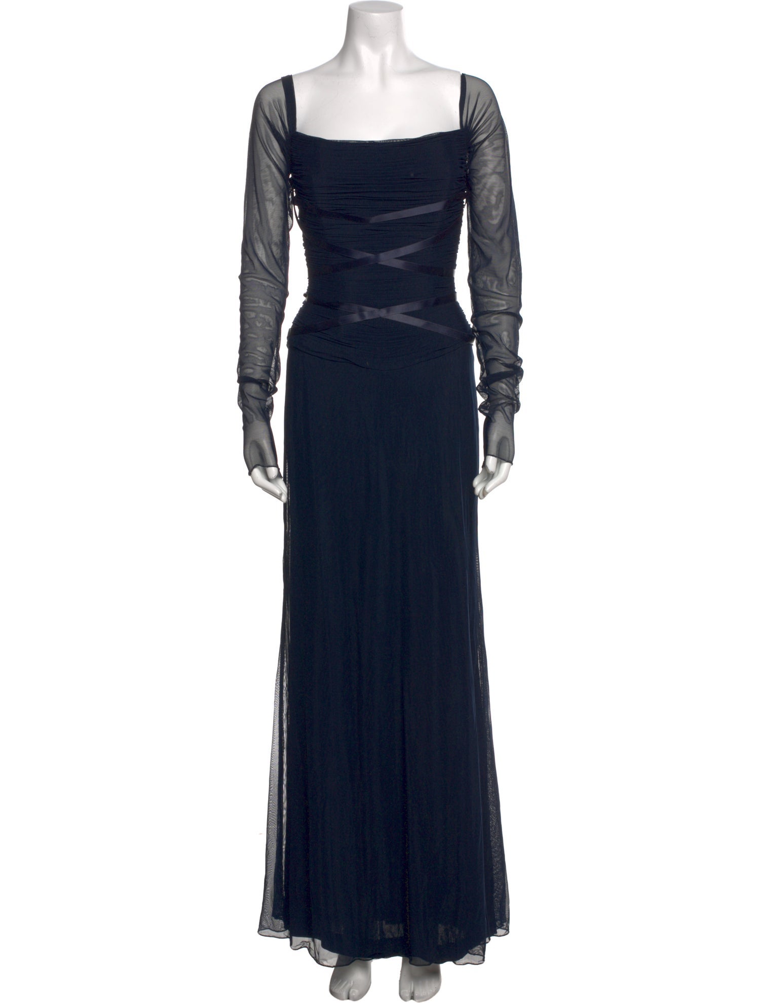 Vicky Tiel Square Neckline Long Dress