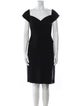 Vicky Tiel Square Neckline Knee-Length Dress