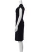 Vicky Tiel Square Neckline Knee-Length Dress