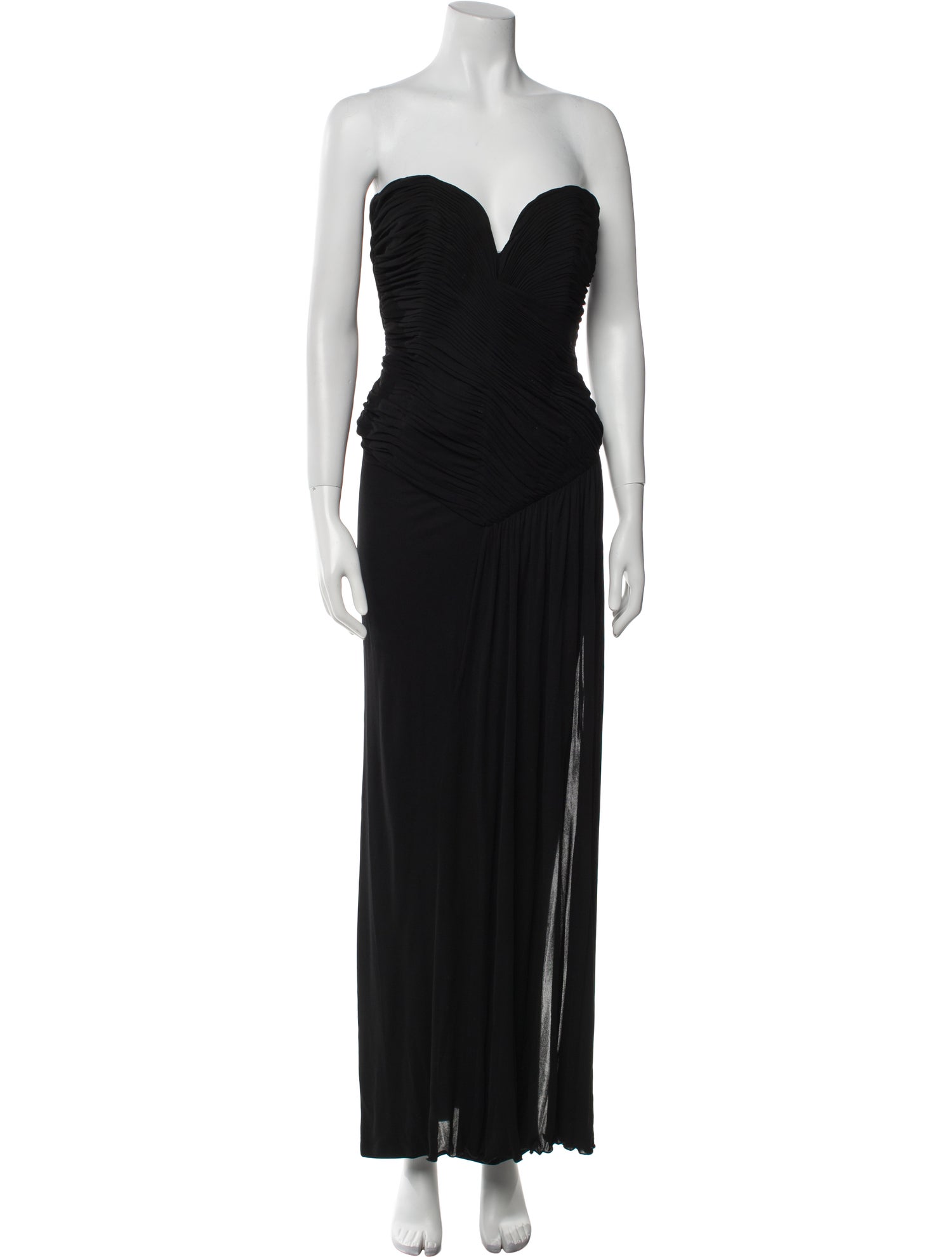 Vicky Tiel Strapless Long Dress