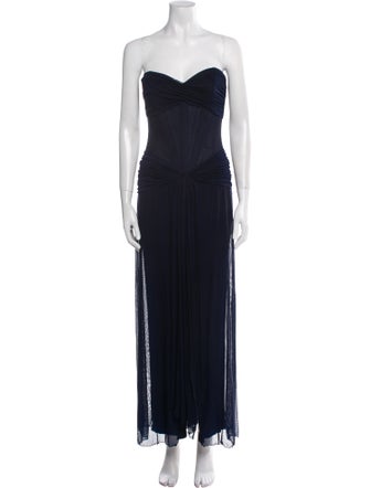 Vicky Tiel Nylon Long Dress