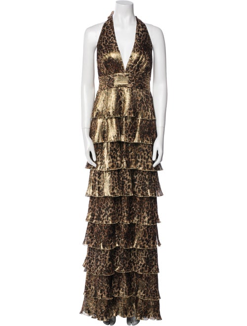 Vicky Tiel Silk Long Dress