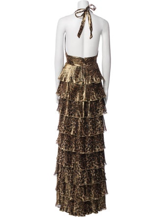 Vicky Tiel Silk Long Dress