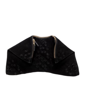 Emily Cho Suede Clutch