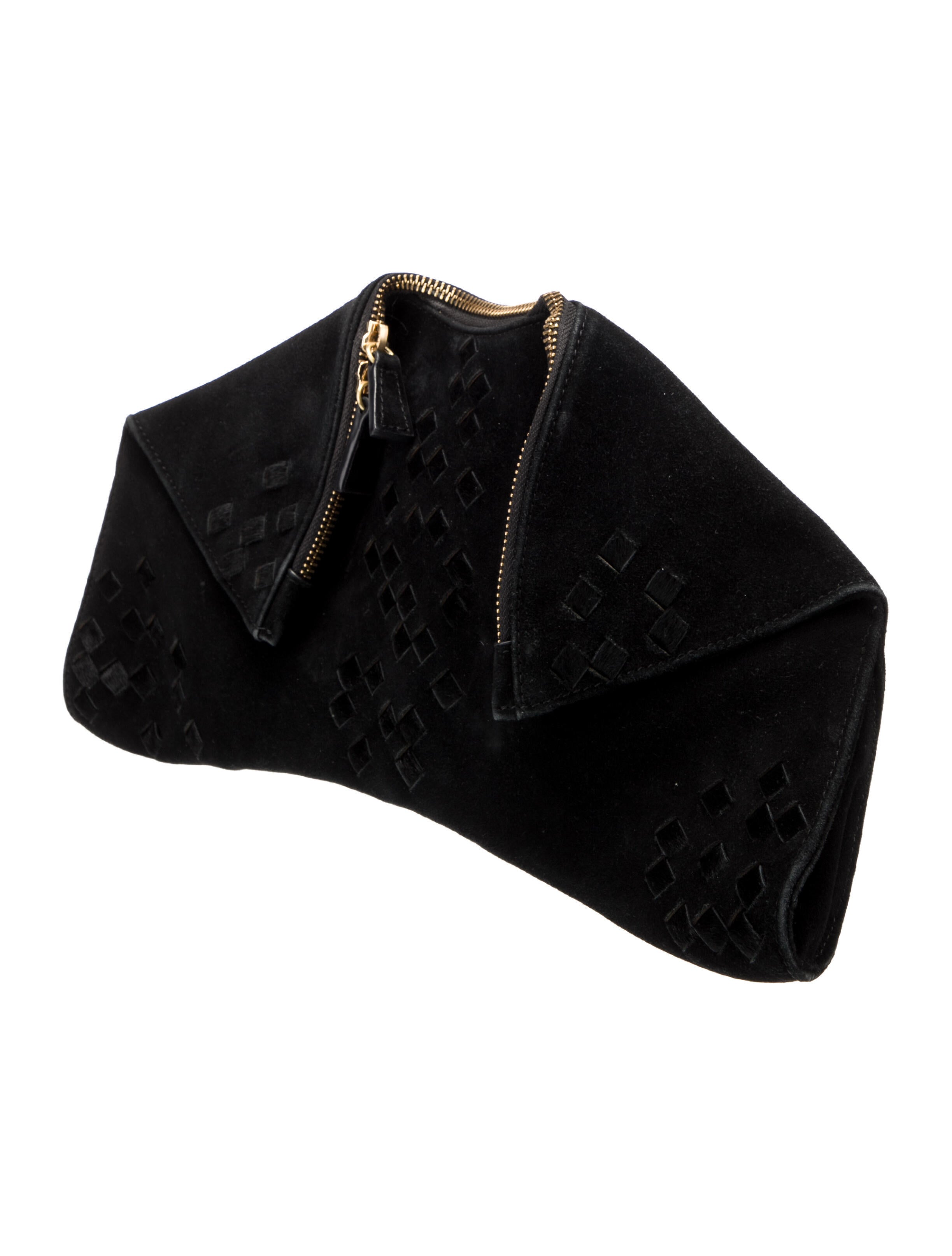 Emily Cho Suede Clutch