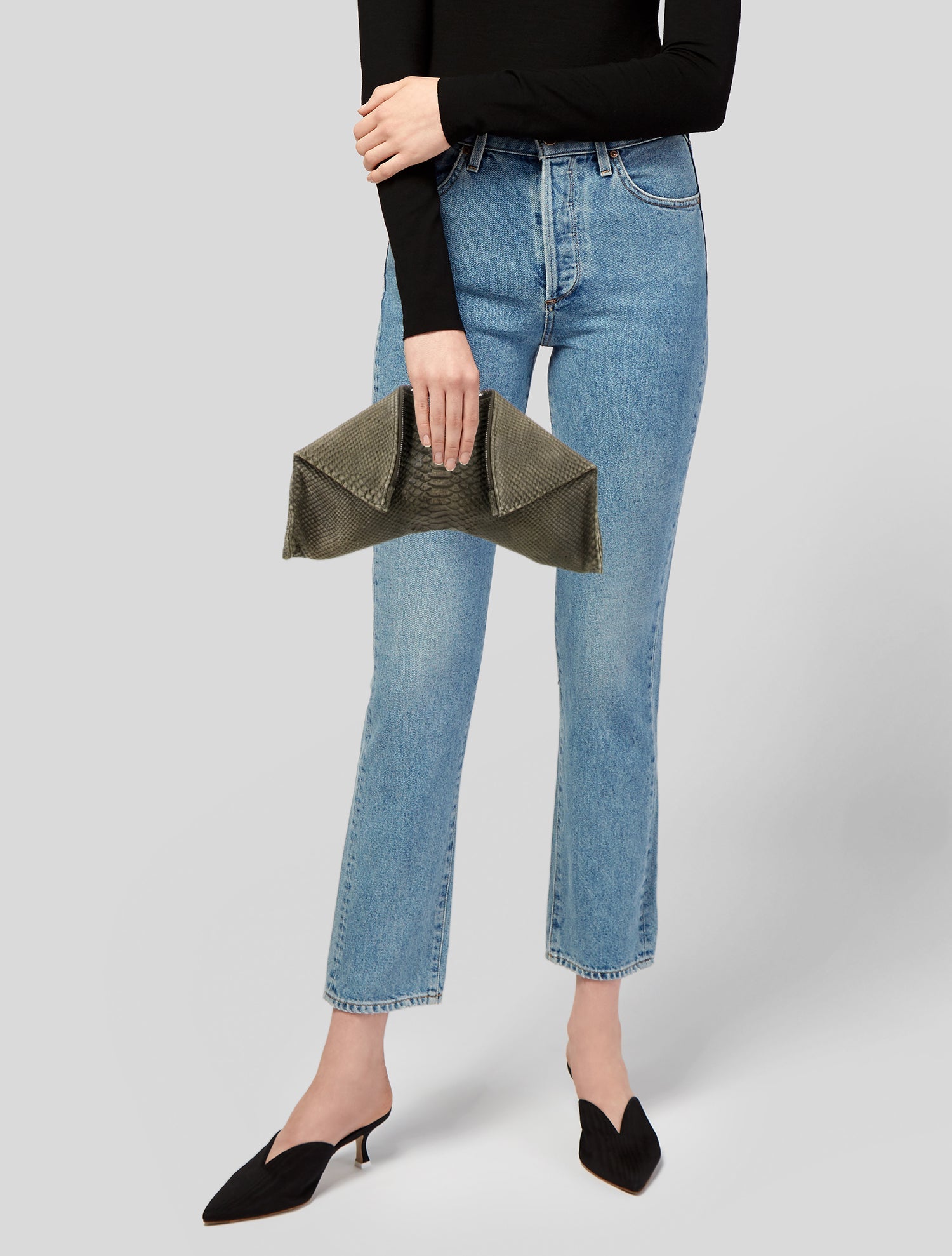 Emily Cho Leather Clutch