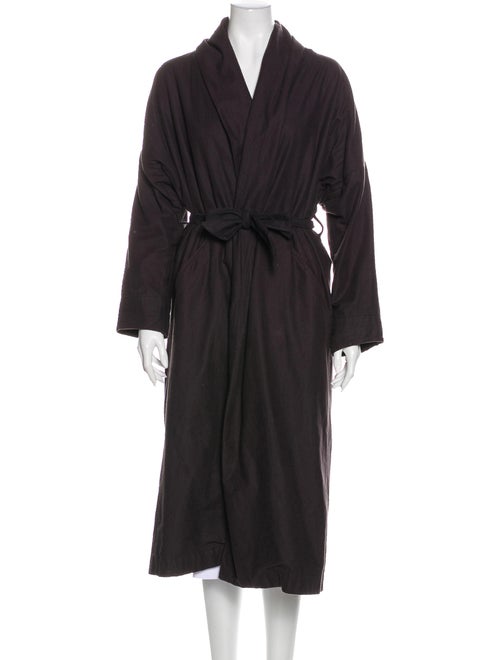 Black Crane Trench Coat Black
