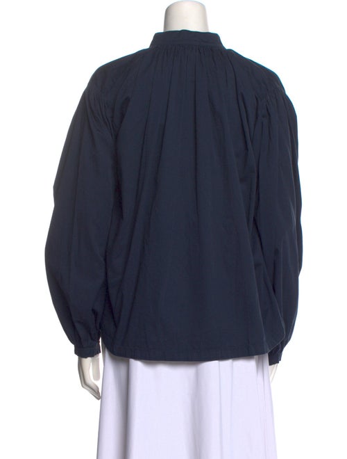 Black Crane Mock Neck Long Sleeve Sweatshirt