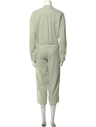 Black Crane Mock Neck Jumpsuit