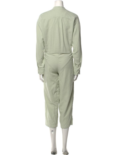 Black Crane Mock Neck Jumpsuit