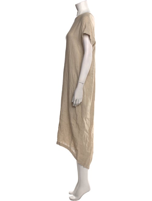 Black Crane Bateau Neckline Long Dress