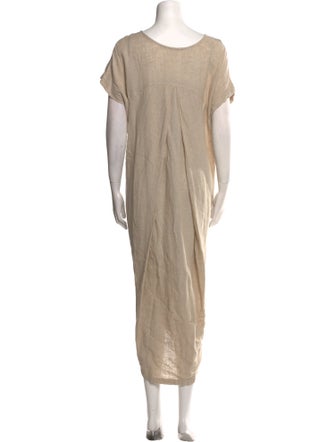 Black Crane Bateau Neckline Long Dress