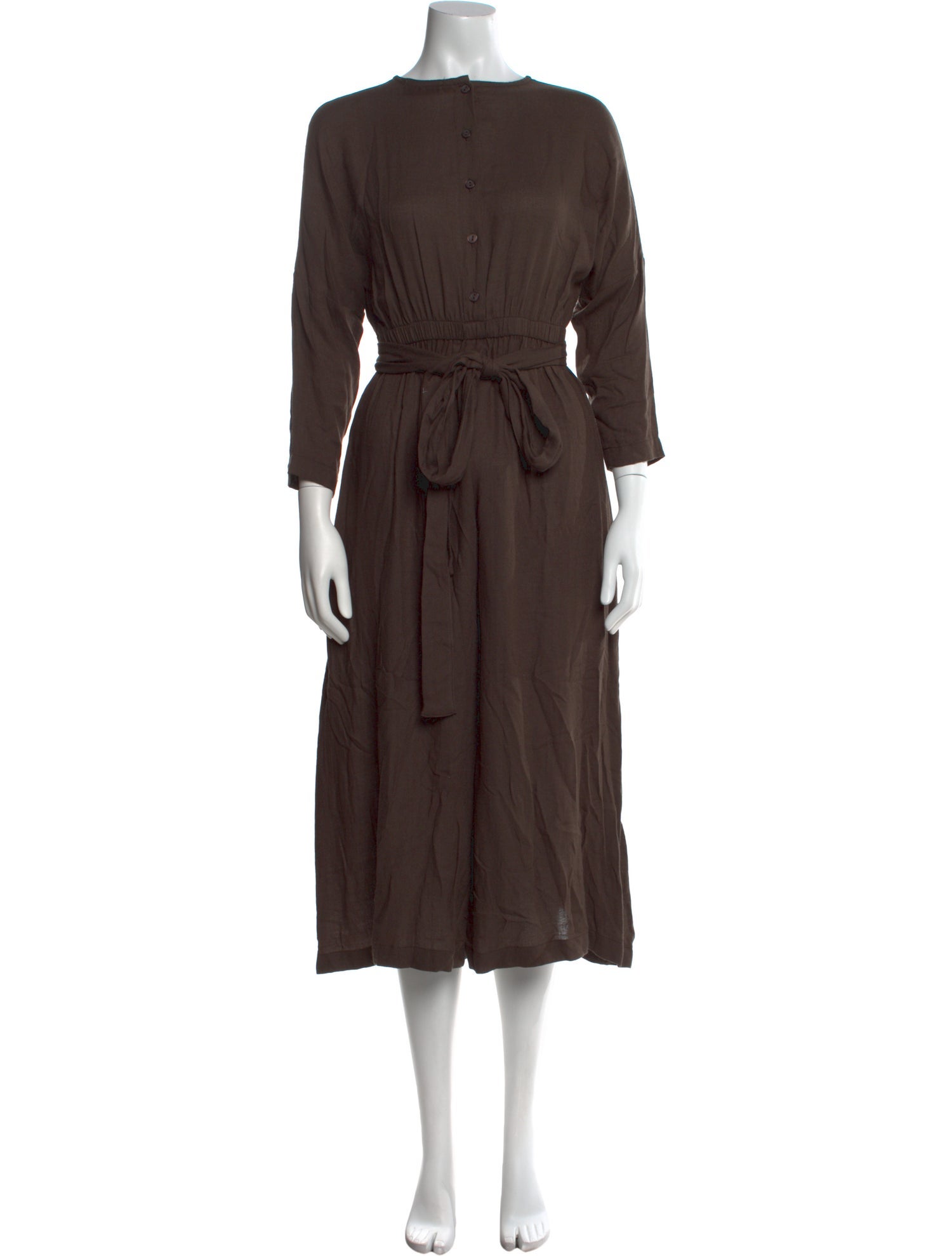 Black Crane Bateau Neckline Jumpsuit