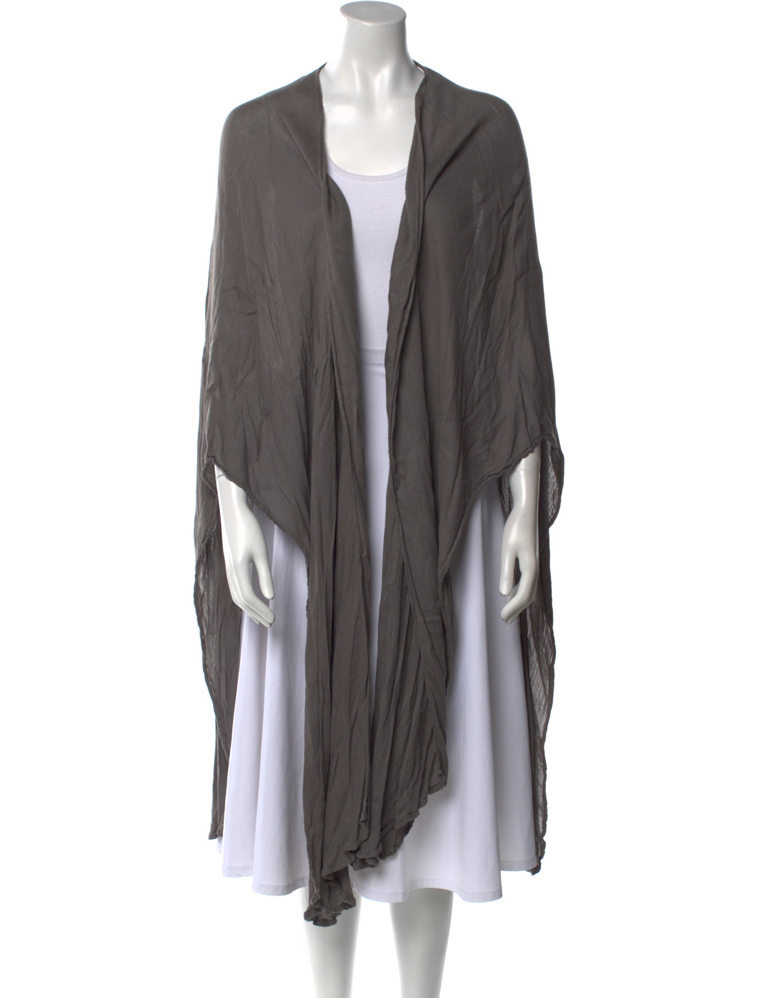 Black Crane Open Front Sweater