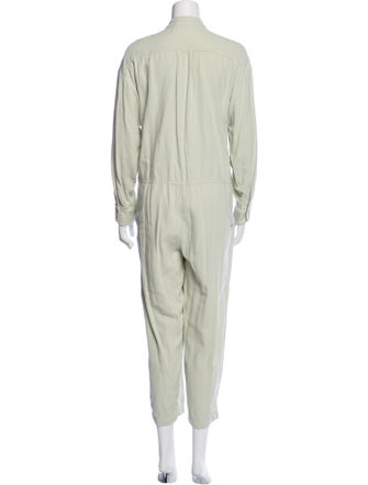 Black Crane Mock Neck Jumpsuit