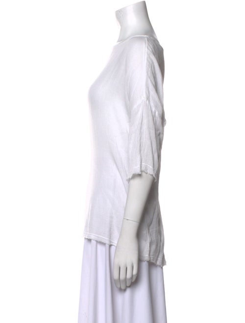 Black Crane Bamboo Bateau Neckline T-Shirt