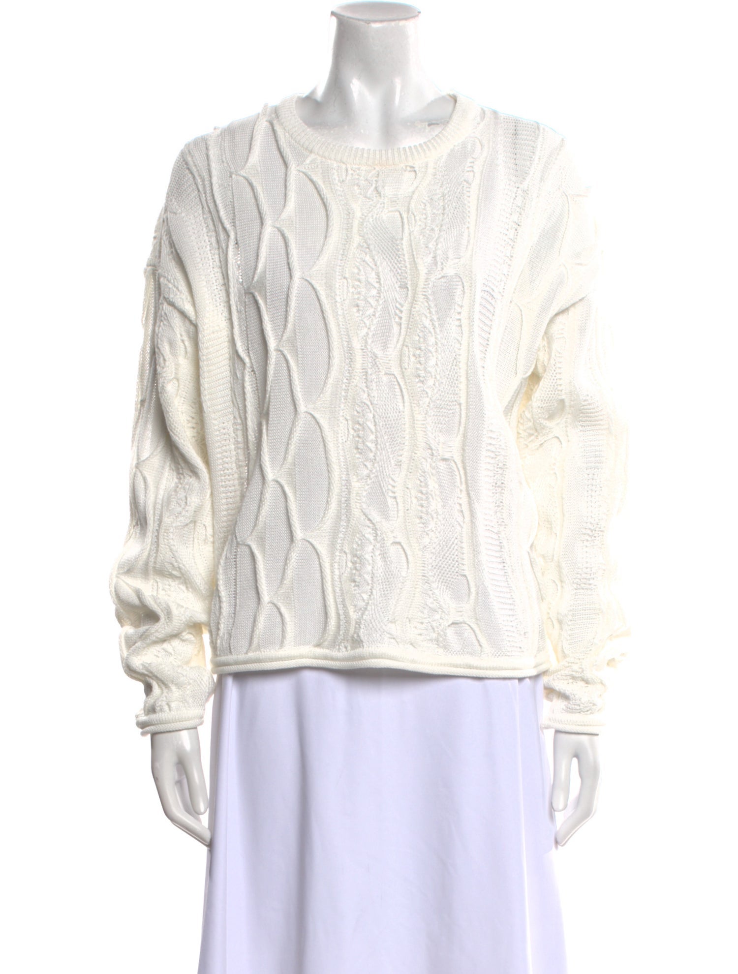 Black Crane Scoop Neck Sweater w/ Tags