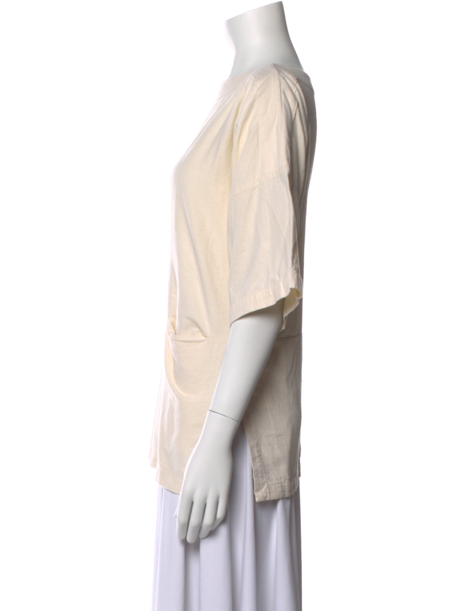 Black Crane Bateau Neckline Three-Quarter Sleeve Blouse w/ Tags