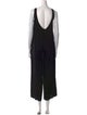 Black Crane Scoop Neck Jumpsuit