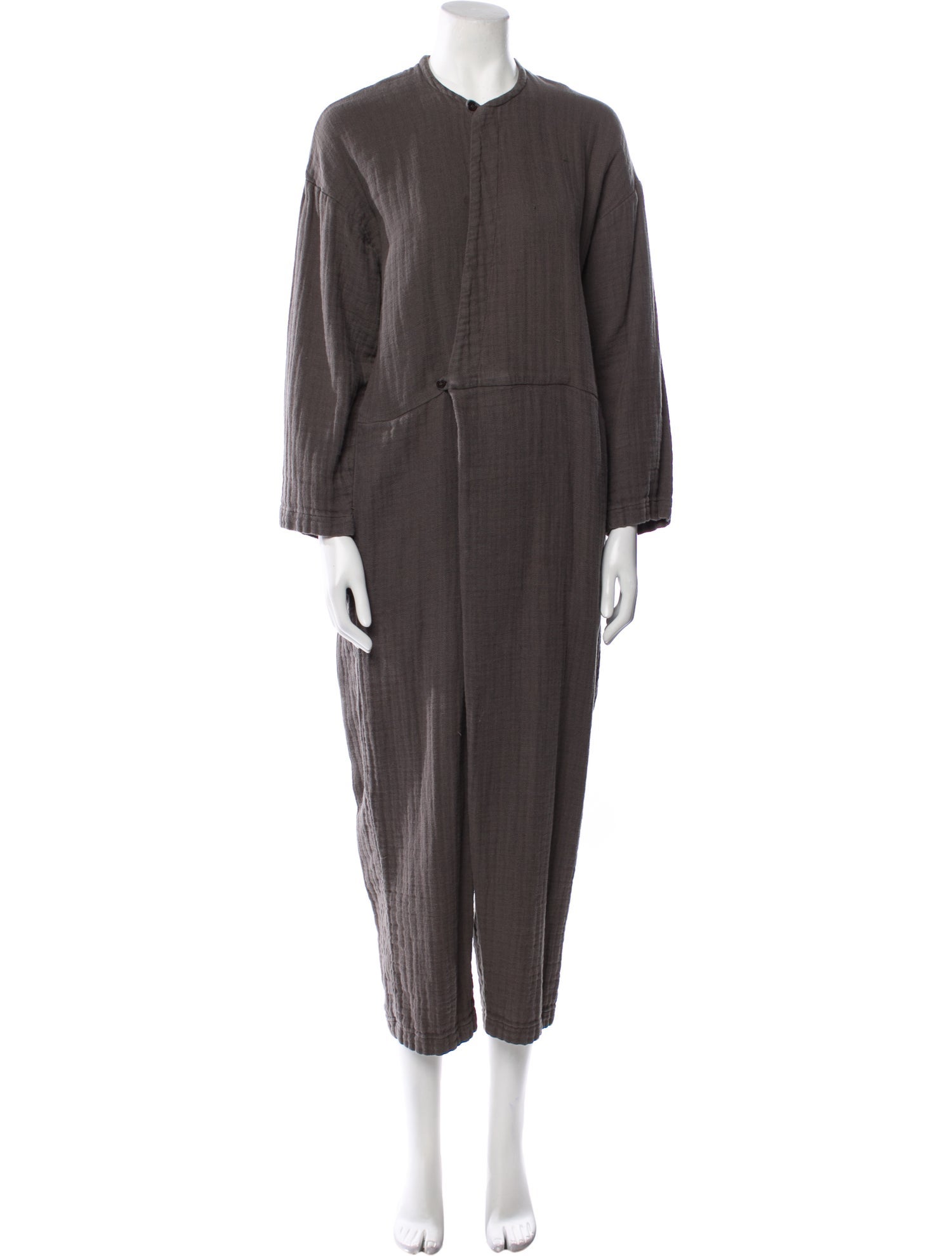 Black Crane Crew Neck Jumpsuit