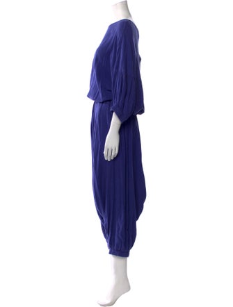 Black Crane Bateau Neckline Jumpsuit