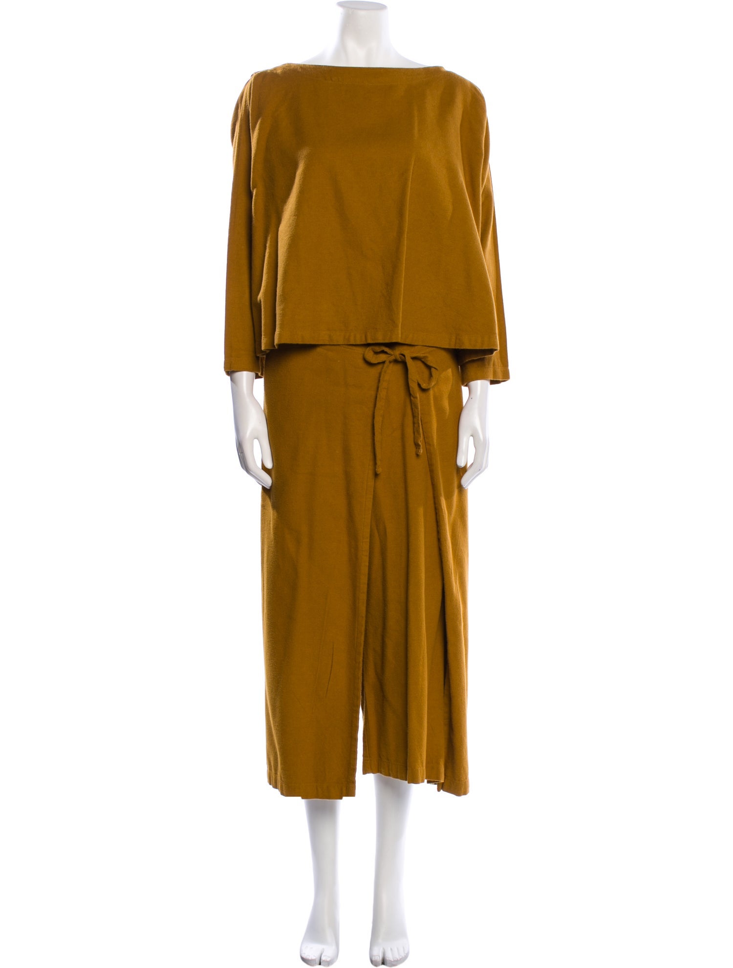 Black Crane Bow Accents Pant Set