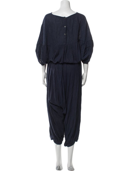 Black Crane Bateau Neckline Jumpsuit