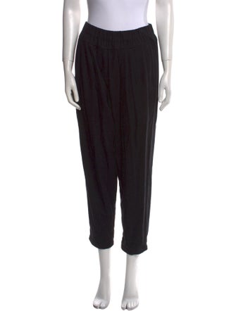 Black Crane Straight Leg Pants