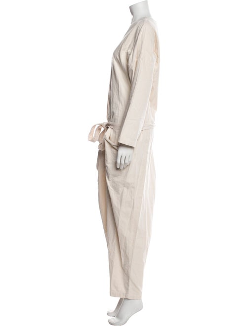 Black Crane V-Neck Jumpsuit