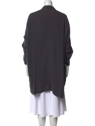 Black Crane V-Neck Sweater