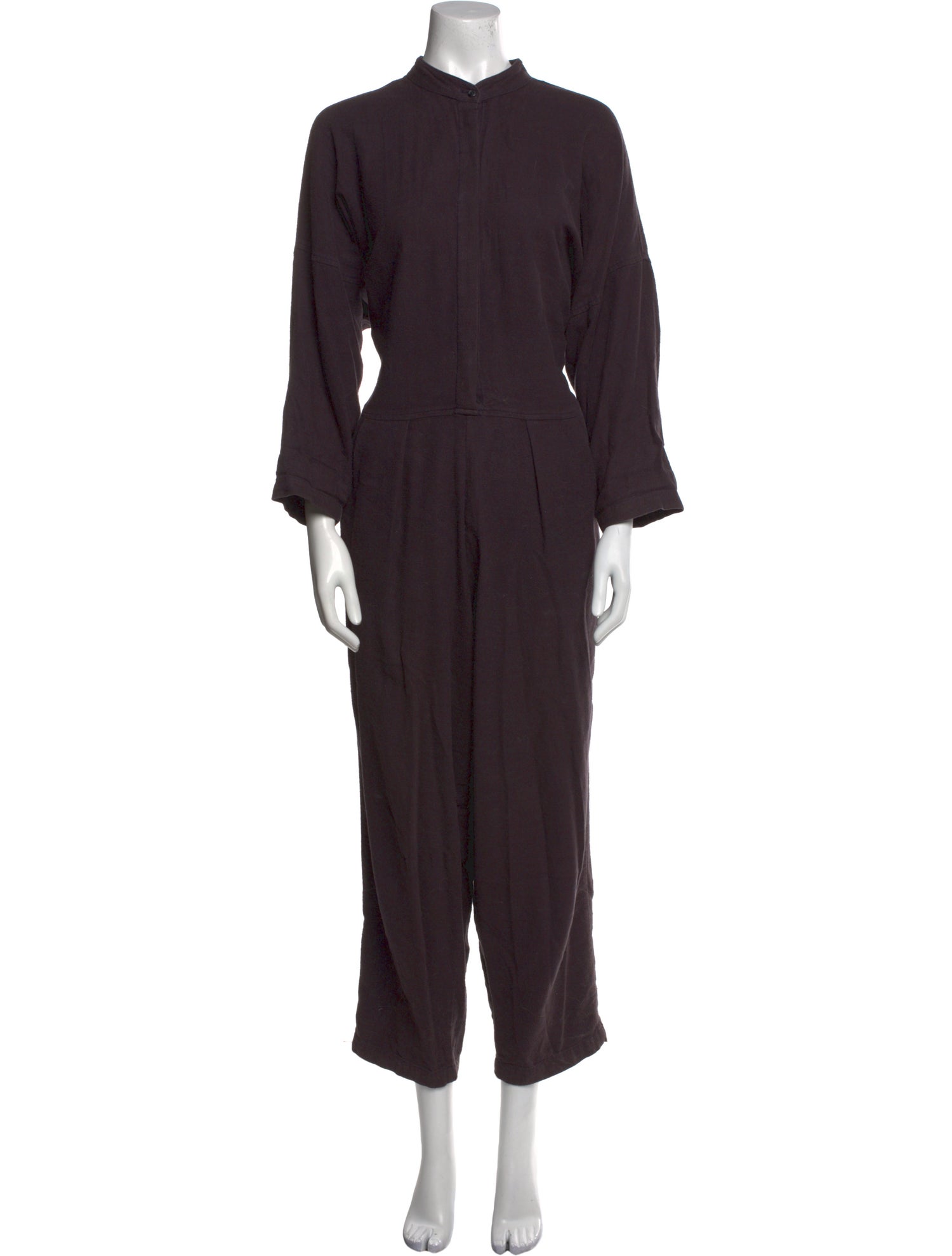 Black Crane Mock Neck Jumpsuit